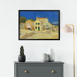 Obraz w ramie Vincent van Gogh "Żółty dom" - reprodukcja