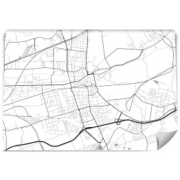 Fototapeta winylowa zmywalna Minimalistyczna mapa Zabrze