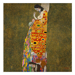 Plakat samoprzylepny Gustav Klimt "Nadzieja II" - reprodukcja