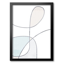 Obraz w ramie Kompozycja abstrakcyjna z liniami