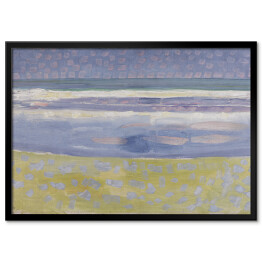 Plakat w ramie Piet Mondriaan "Sea after sunset"