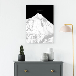 Obraz klasyczny Dhaulagiri - minimalistyczne szczyty górskie