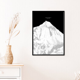 Plakat w ramie Dhaulagiri - minimalistyczne szczyty górskie