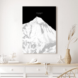 Obraz na płótnie Dhaulagiri - minimalistyczne szczyty górskie