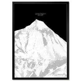 Obraz klasyczny Dhaulagiri - minimalistyczne szczyty górskie