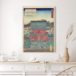 Obraz na płótnie Utugawa Hiroshige Wielka Świątynia. Reprodukcja obrazu
