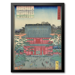 Obraz w ramie Utugawa Hiroshige Wielka Świątynia. Reprodukcja obrazu