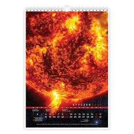 Kalendarz z Układem Słonecznym (bez opisów)