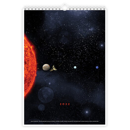 Kalendarz z Układem Słonecznym (bez opisów)