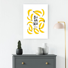 Obraz na płótnie Ilustracja - banany na białym tle