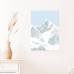 Plakat samoprzylepny Lhotse - szczyty górskie