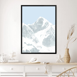 Obraz w ramie Lhotse - szczyty górskie