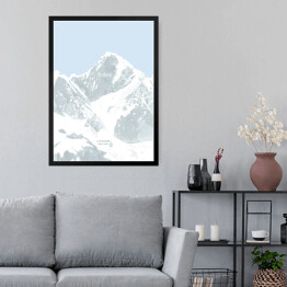 Obraz w ramie Lhotse - szczyty górskie