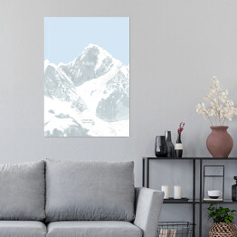 Plakat samoprzylepny Lhotse - szczyty górskie
