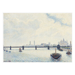 Plakat Camille Pissarro. Most Charing Cross. Reprodukcja