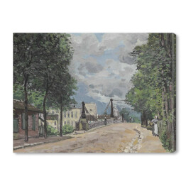 Obraz na płótnie Alfred Sisley "Ulica w Gennevilliers" - reprodukcja