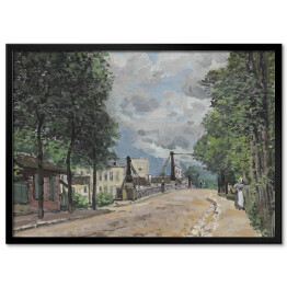 Plakat w ramie Alfred Sisley "Ulica w Gennevilliers" - reprodukcja