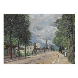 Plakat Alfred Sisley "Ulica w Gennevilliers" - reprodukcja