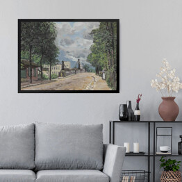 Obraz w ramie Alfred Sisley "Ulica w Gennevilliers" - reprodukcja