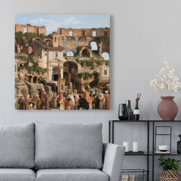 Obraz na płótnie C. W. Eckersberg Wnętrze Colosseum Reprodukcja obrazu