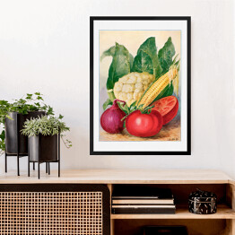 Obraz w ramie Warzywa akwarela