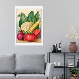 Plakat Warzywa akwarela