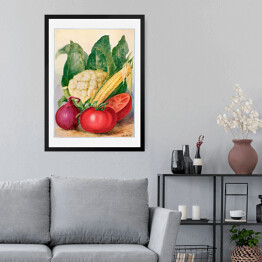 Obraz w ramie Warzywa akwarela