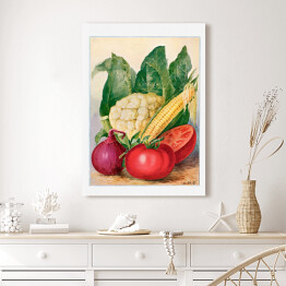Obraz na płótnie Warzywa akwarela