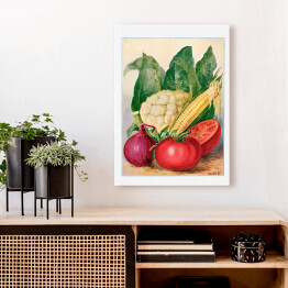 Obraz klasyczny Warzywa akwarela