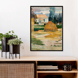 Plakat w ramie Paul Gauguin Krajobraz w pobliżu Arles. Reprodukcja