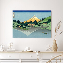 Obraz na płótnie Hokusai Katsushika "The Fuji reflects in lake Kawaguchi seen from the Misaka Pass in the Kai Province"