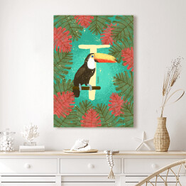 Obraz na płótnie Zwierzęcy alfabet - T jak tukan