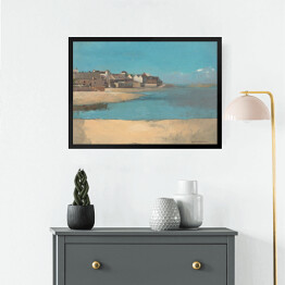 Obraz w ramie Odilon Redon Wioska nad morzem w Bretanii. Reprodukcja