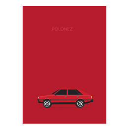 Plakat samoprzylepny Polskie samochody - POLONEZ
