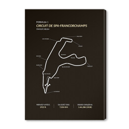 Obraz na płótnie Circuit De Spa - Francorchamps - Tory wyścigowe Formuły 1