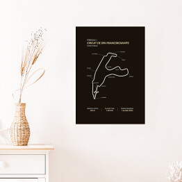 Plakat Circuit De Spa - Francorchamps - Tory wyścigowe Formuły 1