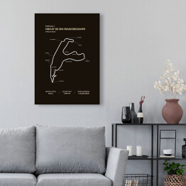 Obraz klasyczny Circuit De Spa - Francorchamps - Tory wyścigowe Formuły 1