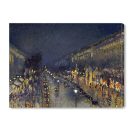 Camille Pissarro "Boulevard Montmartre nocą" - reprodukcja