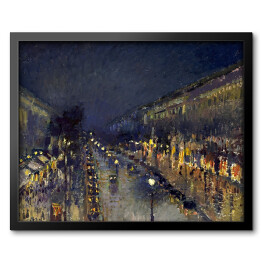 Obraz w ramie Camille Pissarro "Boulevard Montmartre nocą" - reprodukcja