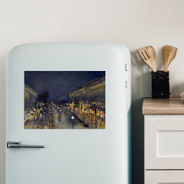 Magnes dekoracyjny Camille Pissarro "Boulevard Montmartre nocą" - reprodukcja