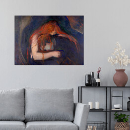 Plakat samoprzylepny Edvard Munch Wampir Reprodukcja obrazu