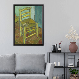 Obraz w ramie Vincent van Gogh "Krzesło Vincenta z jego fajką" - reprodukcja