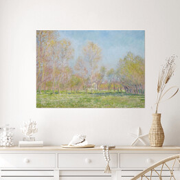 Plakat samoprzylepny Claude Monet Wiosna w Giverny. Reprodukcja