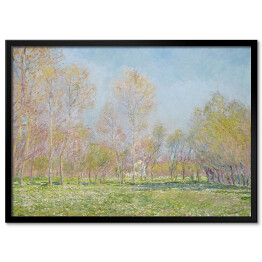 Plakat w ramie Claude Monet Wiosna w Giverny. Reprodukcja