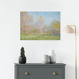 Plakat Claude Monet Wiosna w Giverny. Reprodukcja