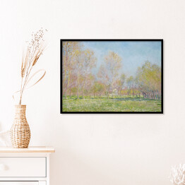 Plakat w ramie Claude Monet Wiosna w Giverny. Reprodukcja