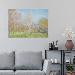 Plakat samoprzylepny Claude Monet Wiosna w Giverny. Reprodukcja