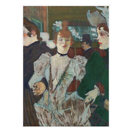 Plakat samoprzylepny Henri de Toulouse-Lautrec "Tancerka w Moulin Rouge" - reprodukcja