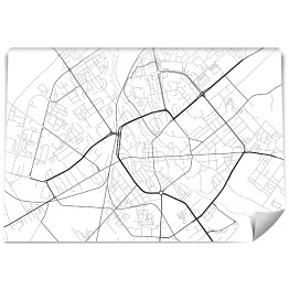 Fototapeta winylowa zmywalna Minimalistyczna mapa Koszalina