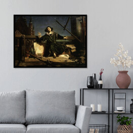 Plakat w ramie Jan Matejko "Astronomer Copernicus Conversation with God"